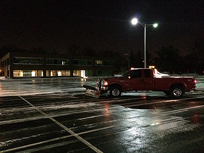 Large Parking Lot Snow Removal, Westbury, NY